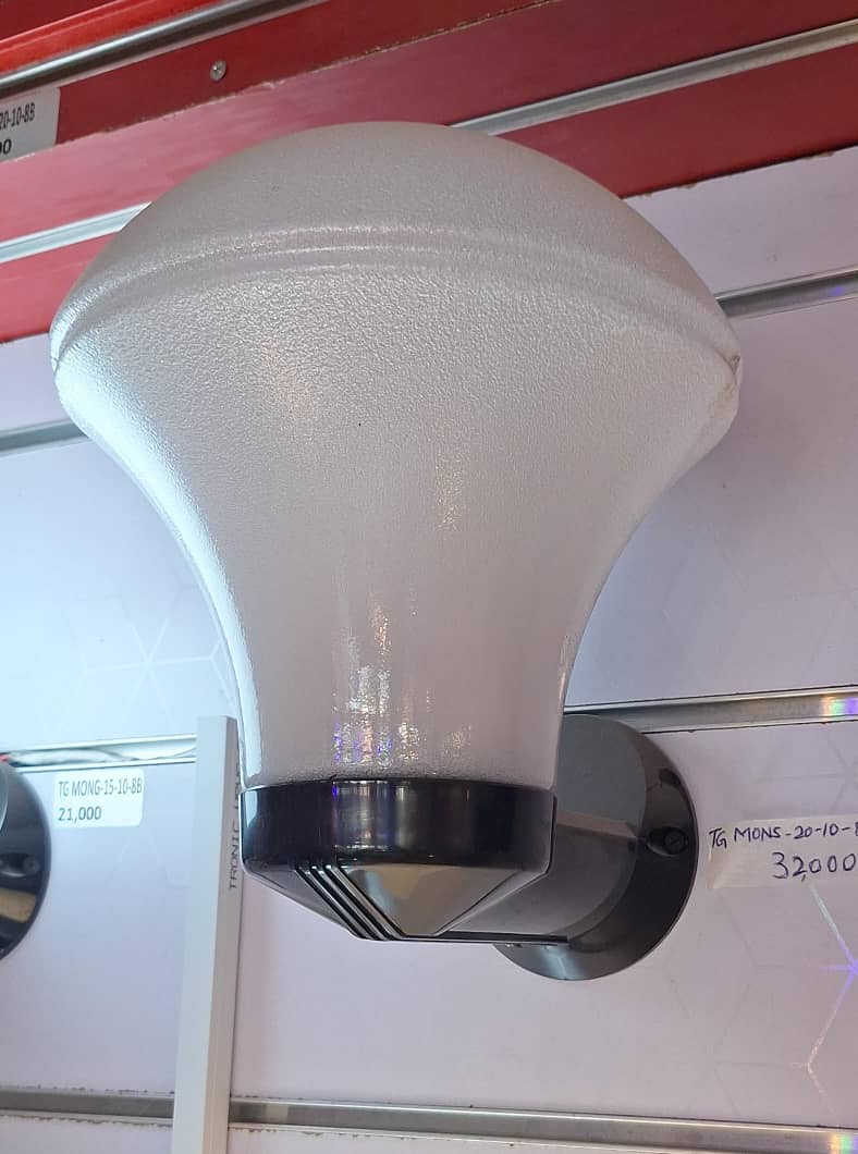 Dome White Tinted Glass Wall Light (TG MONS-20-10-8B)