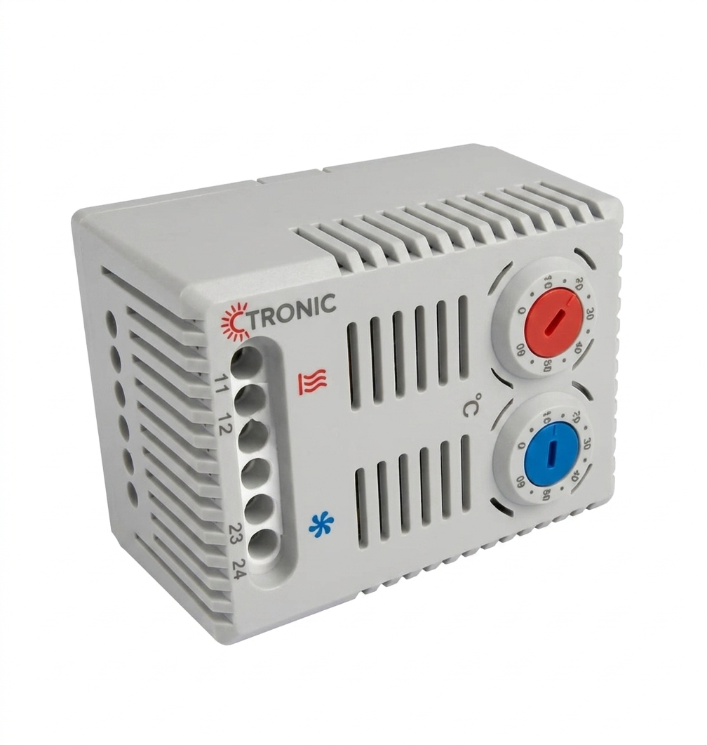 Mechanical Thermostat | DIN Rail | NC/NO Contacts | 0–60°C (TH STAT)