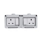 IP55 Outdoor Double Switch Socket – 13A, 2 Gang (TR 4213-WP)