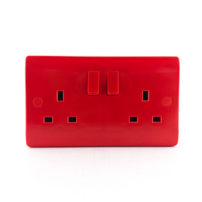 Twin Red Standard Socket (TR5213R)