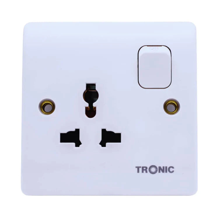 Universal Single Outlet with Button (TR 5113-UNIV)
