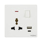 Premium Universal Single Outlet w/USB - TS Range