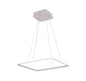 Simple Square LED Hanging Light WH 011A-C1-4S-1B-39