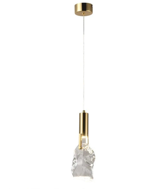 Modern Crystal Pendant Light Gold LED Fixture for Stylish Interiors (WH 2024-03-06-TC)