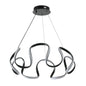 Modern Wave LED Pendant Light Contemporary (WH 2024-04-BK-TC)