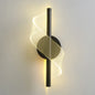 Black & Clear Vertical Wall Accent Light (WH 2508-BK-TC)
