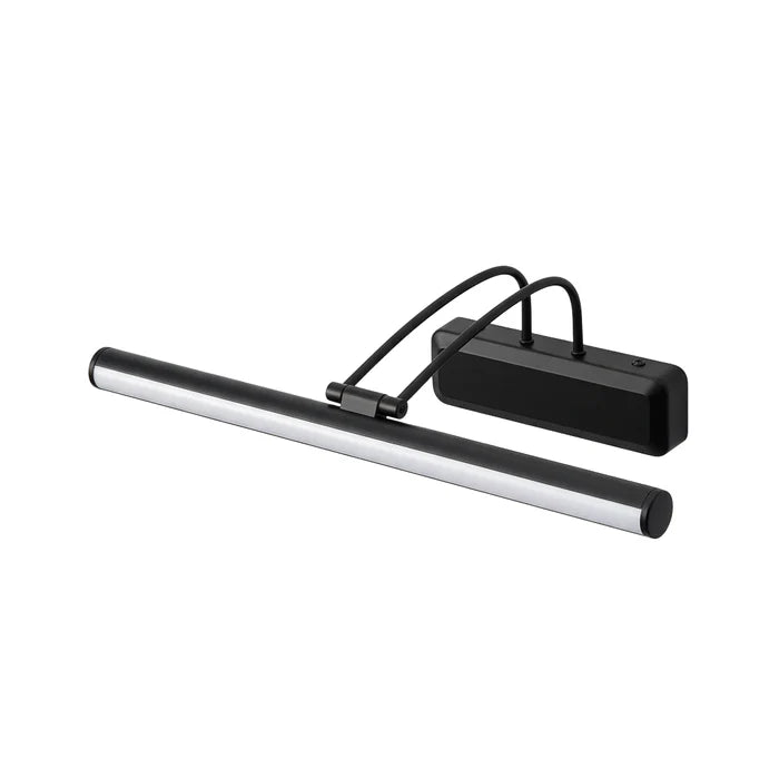 Modern Black LED Mirror Light with Dual Curved Arms – 8W (WH 25ML-01-BK-TC)