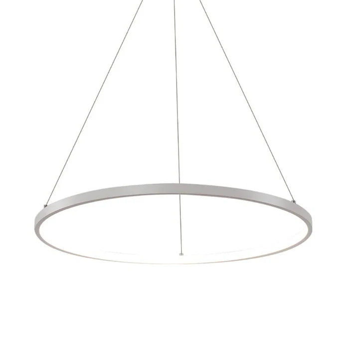 Simple Circular LED Pendant Light (WH 9851-30-WH-WW)
