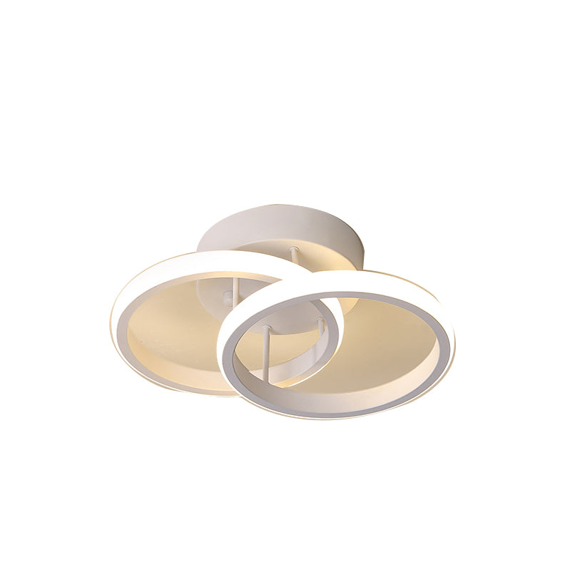 Elegant two rings modern ceiling lamp (WH 2004-TC)