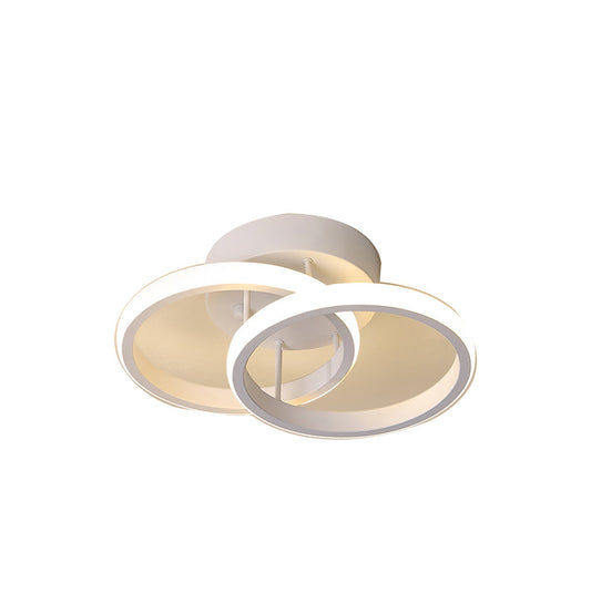 Elegant two rings modern ceiling lamp (WH 2004-TC)