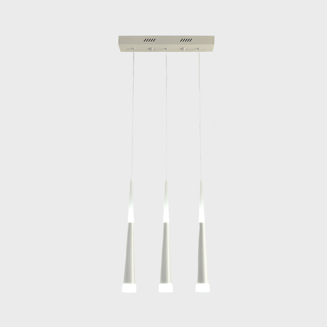 Acrylic Modern 3 LED Day light Hanging (WH 2021-03WH-DL)