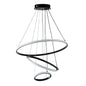 Modern LED Chandelier with White Spiral Rings 75 Watt (WH 2024-02-)