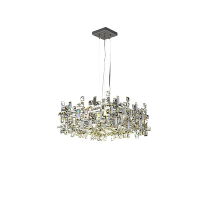 Luxury Crystal Rectangular Pendant Chandelier (WH 2024-2704-17-CH)