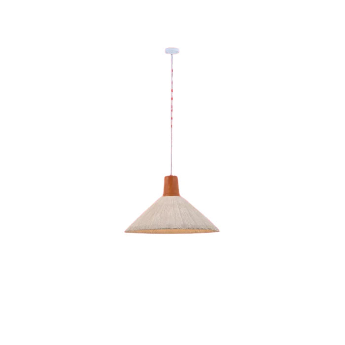 Rustic Cone Pendant Lamp (PL 2024-01-WH)