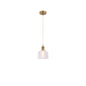 Ribbed Glass Dome Pendant Light 1*E27 (PL 2024-10-GL-CL)