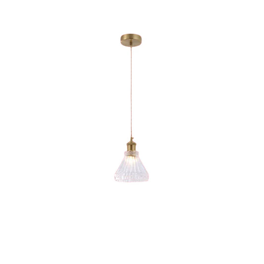 Prism Crystal Glass Pendant Light 1*E27 (PL 2024-15-GL-CL)
