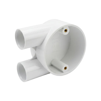 Junction Box 20mm Uway – White (CP UWAY-20-WH)
